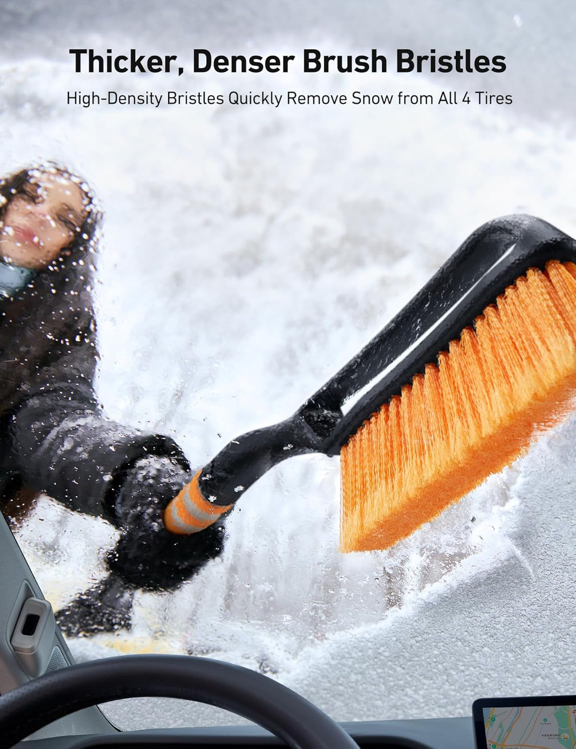 Stay winter-ready! ❄️ Meet the  27" Snow Brush & Ice Scraper - your ultimate car companion for tackling snow and ice. 🚗💨 Featuring a comfy foam grip and detachable scrapers, get your windshield clear in no time! Perfect for cars, trucks, and SUVs. 💪 #WinterEssentials #SnowRemoval #