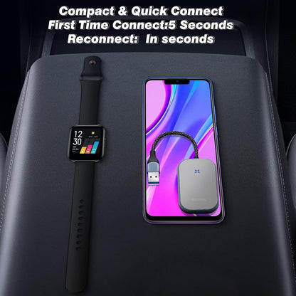 Ditch the Wires! Upgrade Your Ride with Our Plug & Play Wireless Carplay Adapter for iOS 10+ 🚗✨