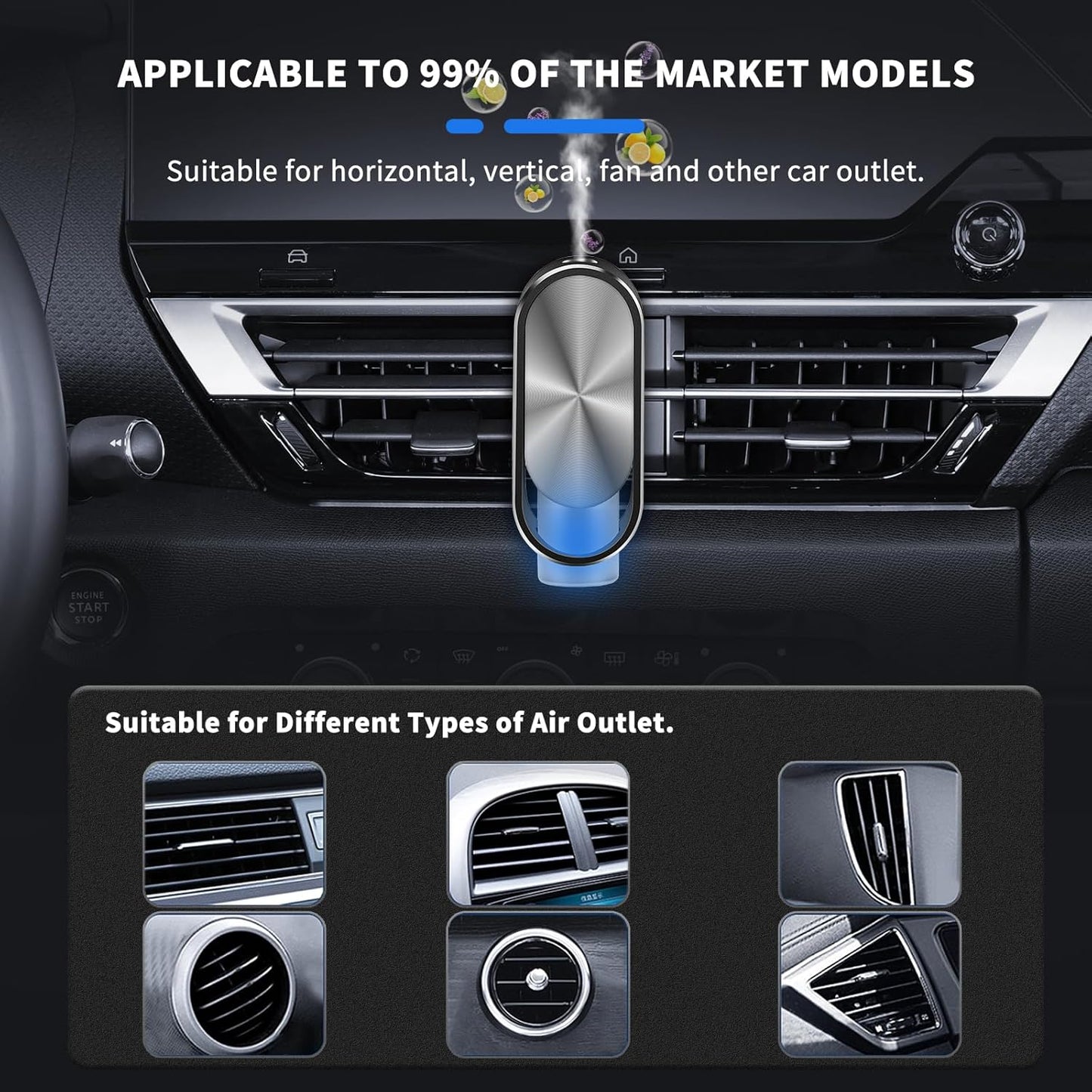 Revitalize Your Ride with the  Smart Air Freshener! 🌬️✨ Automatic Car Diffuser & 4 Essential Oils for Ultimate Freshness! 🚗💨