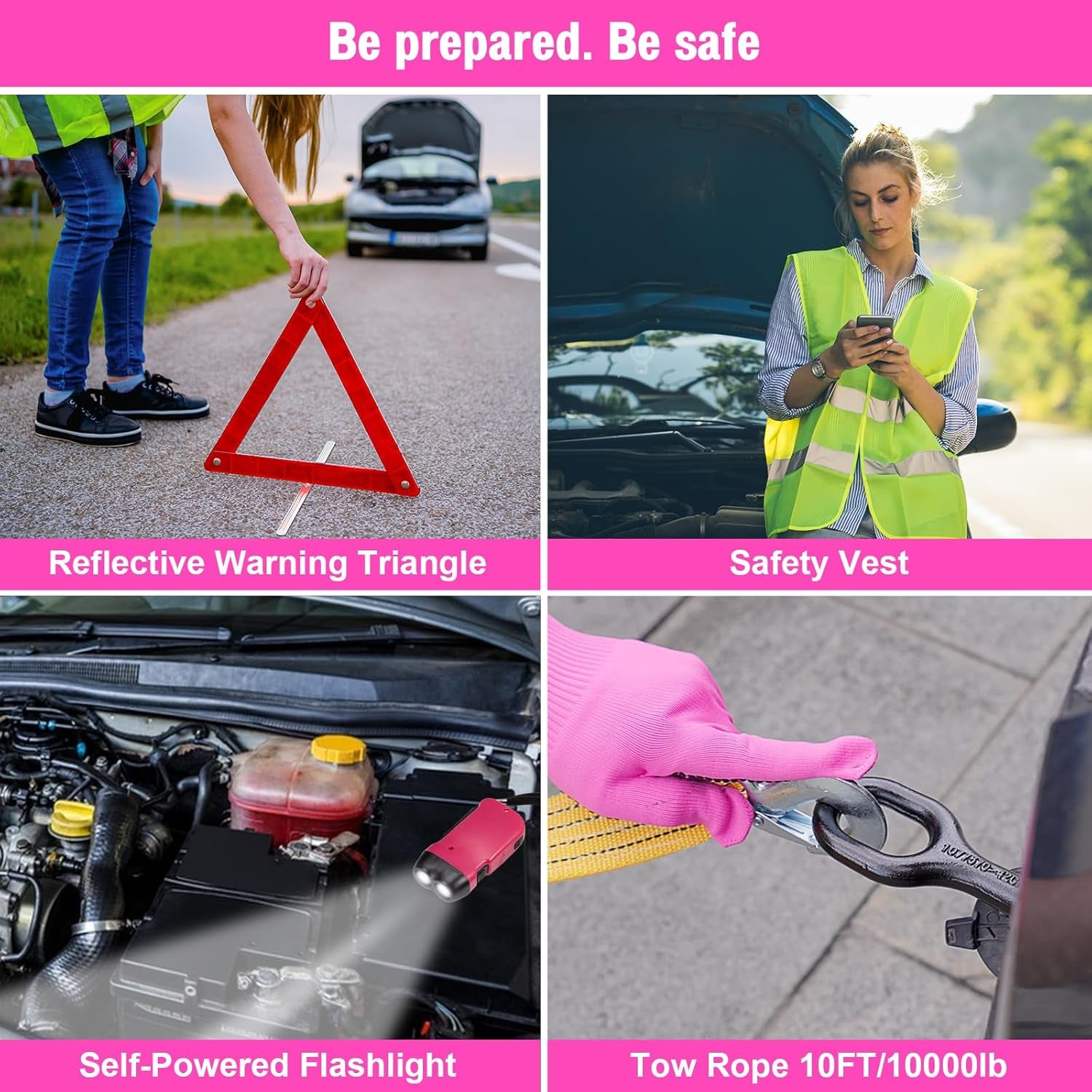 Revamp Your Ride: Ultimate 14PC Car Cleaning & 56PC Emergency Safety Kit! 🧼🚗💨