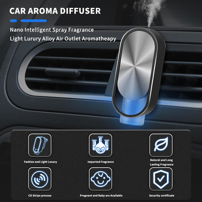Revitalize Your Ride with the  Smart Air Freshener! 🌬️✨ Automatic Car Diffuser & 4 Essential Oils for Ultimate Freshness! 🚗💨