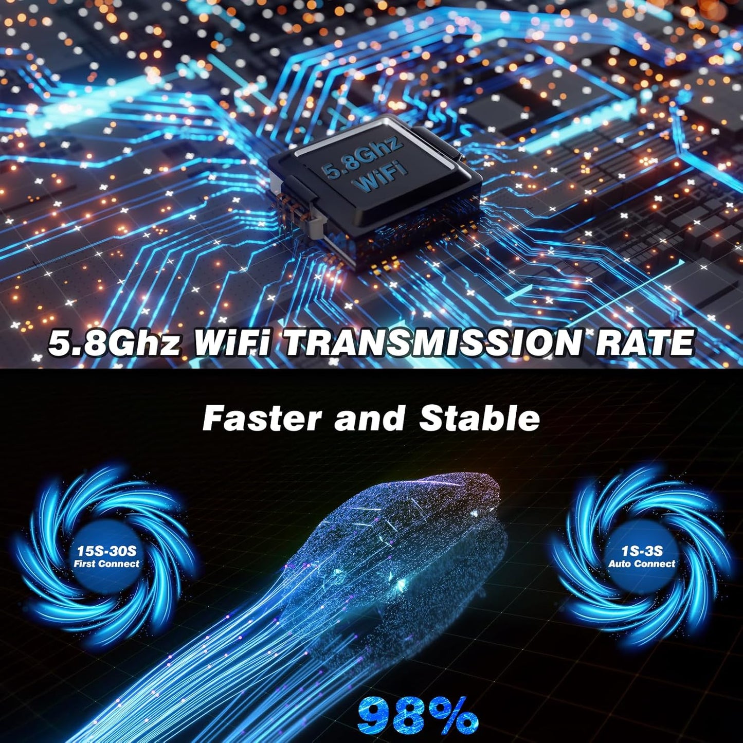 Ditch the Wires! Upgrade Your Ride with Our Plug & Play Wireless Carplay Adapter for iOS 10+ 🚗✨