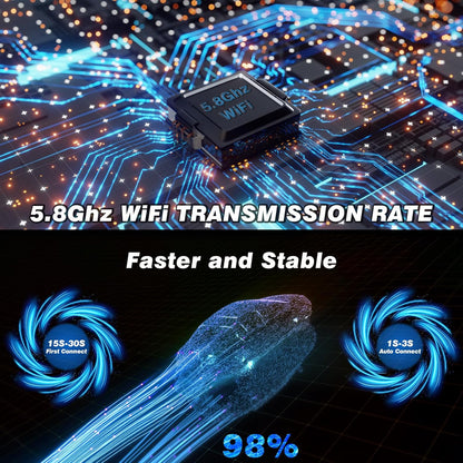 Ditch the Wires! Upgrade Your Ride with Our Plug & Play Wireless Carplay Adapter for iOS 10+ 🚗✨