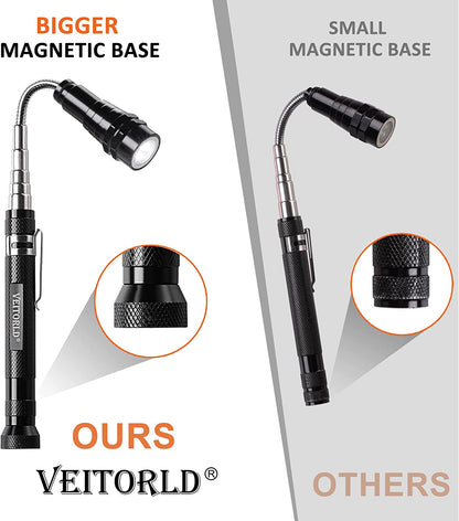 Cool Gift Ideas for Dad: Extendable Magnetic Flashlight & Telescoping Magnet Pickup Tool - Perfect for Christmas or Birthday! 🎉✨
